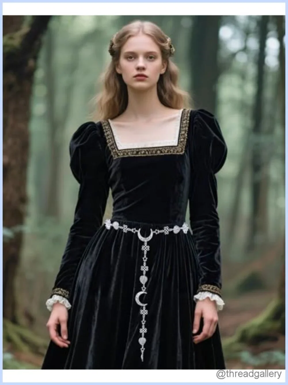 Renaissance Chain Belt Women Vintage Gothic Medieval Metal Waist Chain